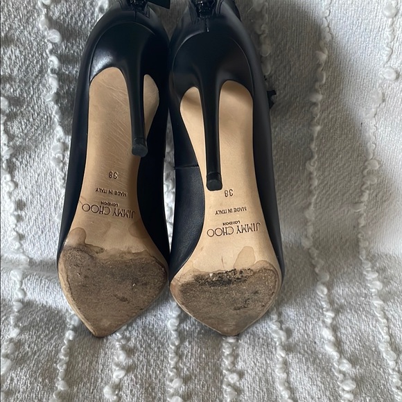 Authentic Jimmy Choo Elegant Black Cutout Ankle Boots - Picture 4 of 8